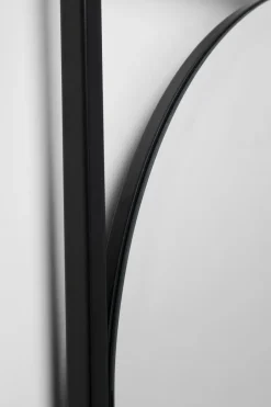 Lustro Wiszące Czarne Rama Stalowa 81x81 Cm*KARE Design Best