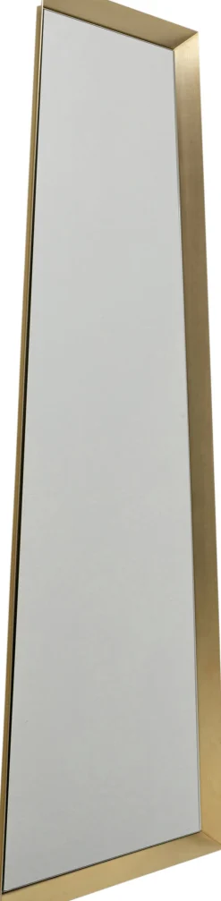 Lustro Wiszące Do Salonu Rama Złota Stalowa 65(45)x160 Cm*KARE Design Discount