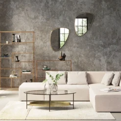 Lustro Wiszące Jetset 83x56 Cm Złote*KARE Design Online