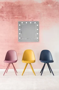 Lustro Wiszące Make Up Square 81x81 Cm Srebrne*KARE Design New