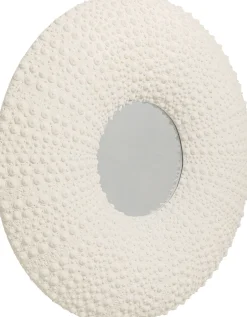 Lustro Wiszące Okrągłe Białe Motyw Muszli Ø110 Cm*KARE Design