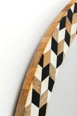 Lustro Wiszące Okrągłe MDF I żywica Epoksydowa Ø67 Cm*KARE Design Outlet