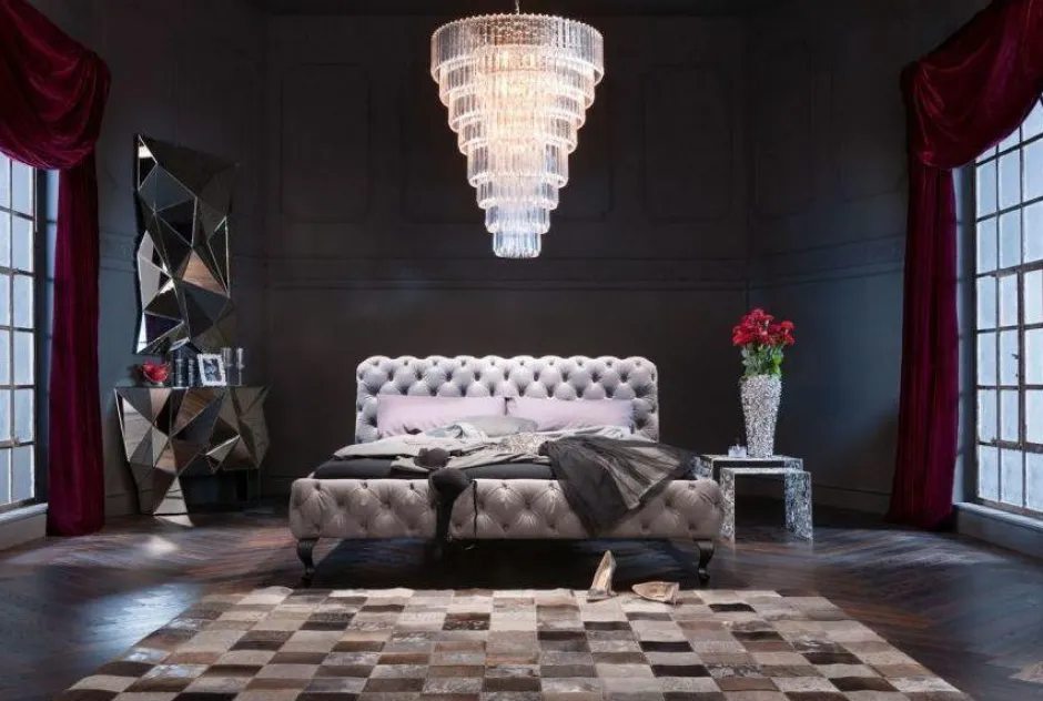 Lustro Wiszące Prisma 140x105 Cm Srebrne*KARE Design Best