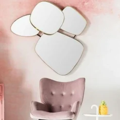 Lustro Wiszące Shapes 130x105 Cm Złote*KARE Design Sale
