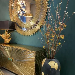 Lustro Wiszące Solare Gold Ø132 Cm Złote*KARE Design New