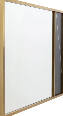 Lustro W Złotej Ramie Ceramika I Stal 120x100 Cm*KARE Design Clearance