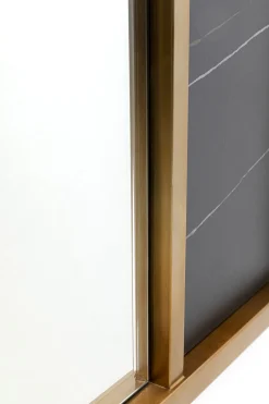 Lustro W Złotej Ramie Ceramika I Stal 120x100 Cm*KARE Design Clearance
