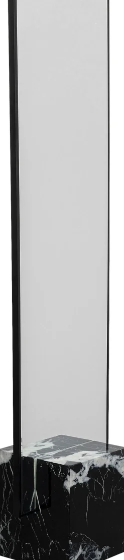 Lustro Z Czarną Ramą 46x180 Cm Podstawa Z Marmuru*KARE Design Best
