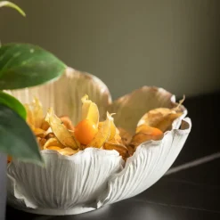 Misa Dekoracyjna Flower Bloom Ø20 Cm Kremowo-złota*KARE Design Sale