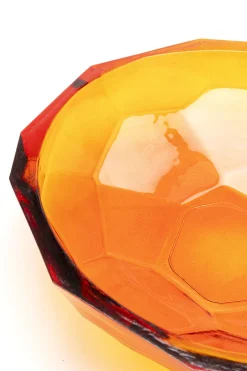 Misa Dekoracyjna Szkło Z Recyklingu Pomarańczowe Ø34 Cm*KARE Design Sale