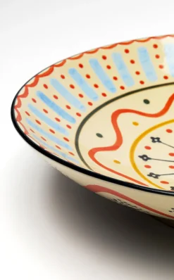 Misa Dekoracyjna Z Ceramiki Boho Kolorowe Wzory Ø33 Cm*KARE Design Online