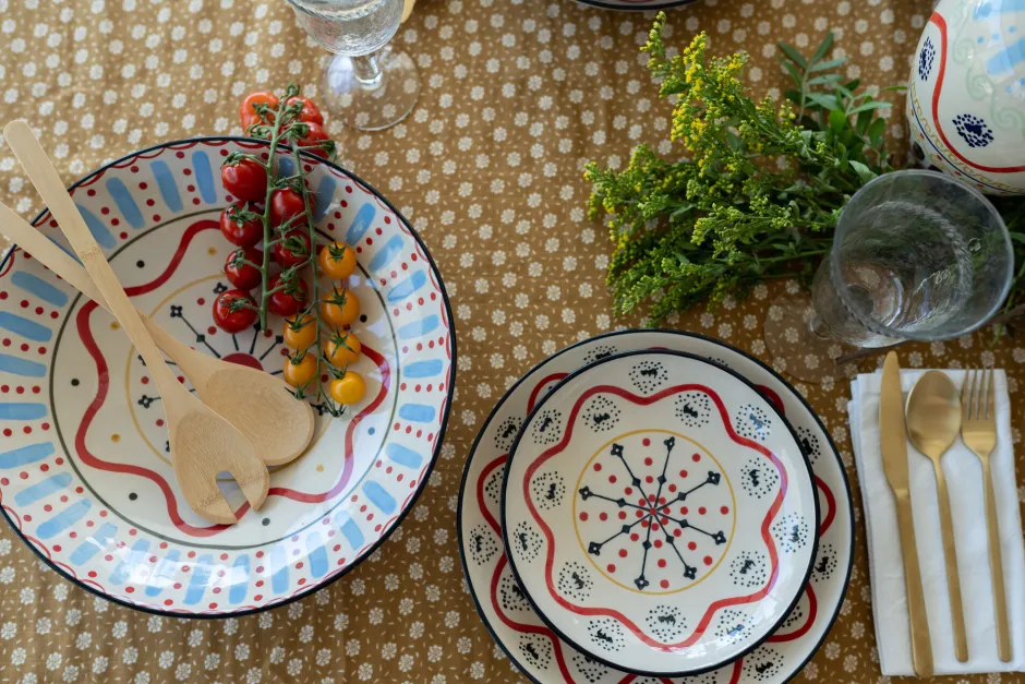 Misa Dekoracyjna Z Ceramiki Boho Kolorowe Wzory Ø27 Cm*KARE Design Clearance