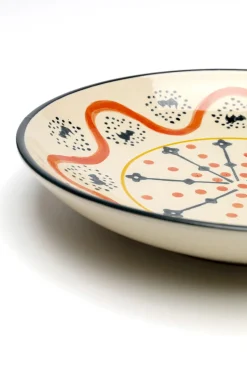 Misa Dekoracyjna Z Ceramiki Boho Kolorowe Wzory Ø22 Cm*KARE Design Clearance