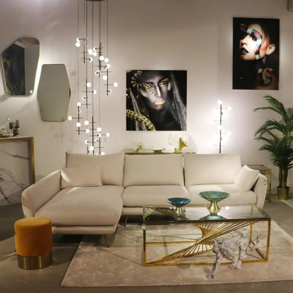Narożnik Amalfi 275x159 Cm Kremowy Lewy*KARE Design Online