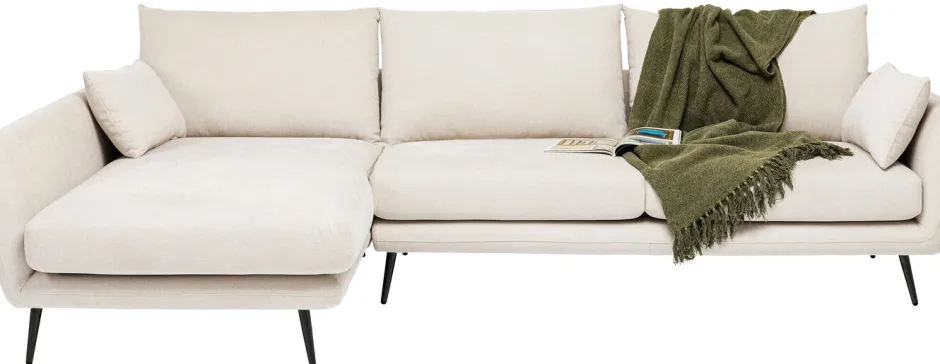 Narożnik Amalfi 275x159 Cm Kremowy Lewy*KARE Design Online