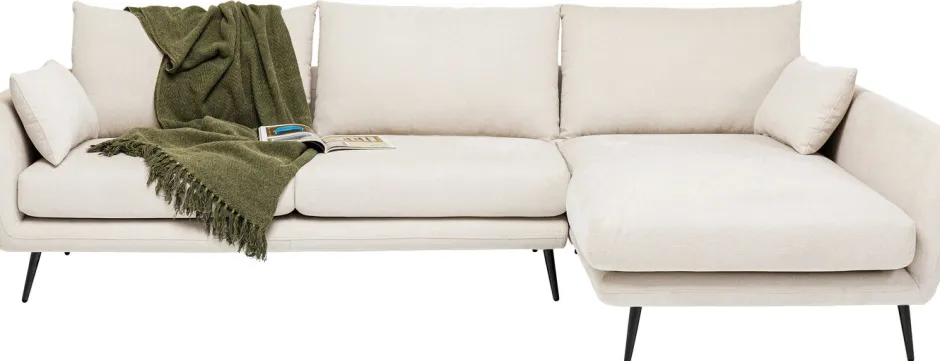 Narożnik Amalfi 275x159 Cm Kremowy Prawy*KARE Design Sale