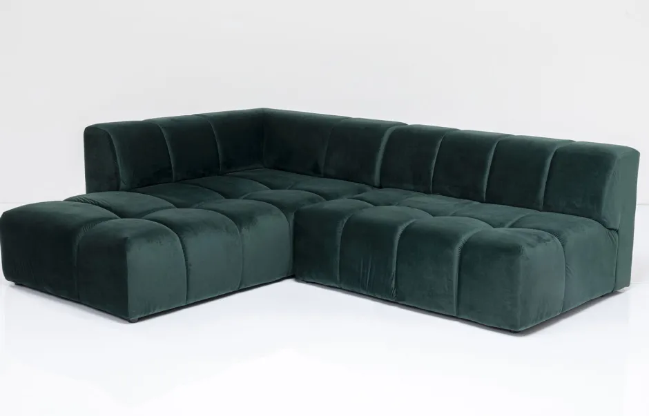 Narożnik Belami 265x210 Cm Ciemnozielony Lewy*KARE Design Hot