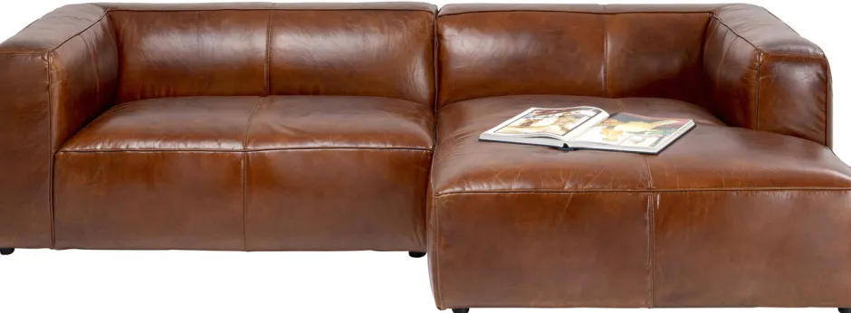 Narożnik Cubetto 270x170 Cm Brązowy Skóra Naturalna - Prawy*KARE Design Discount
