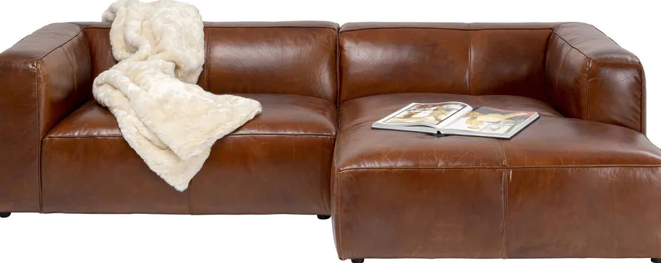 Narożnik Cubetto 270x170 Cm Brązowy Skóra Naturalna - Prawy*KARE Design Discount