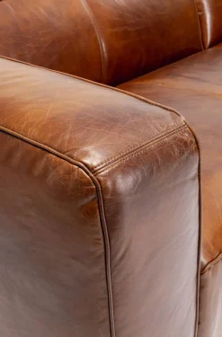 Narożnik Cubetto 270x170 Cm Brązowy Skóra Naturalna - Prawy*KARE Design Discount