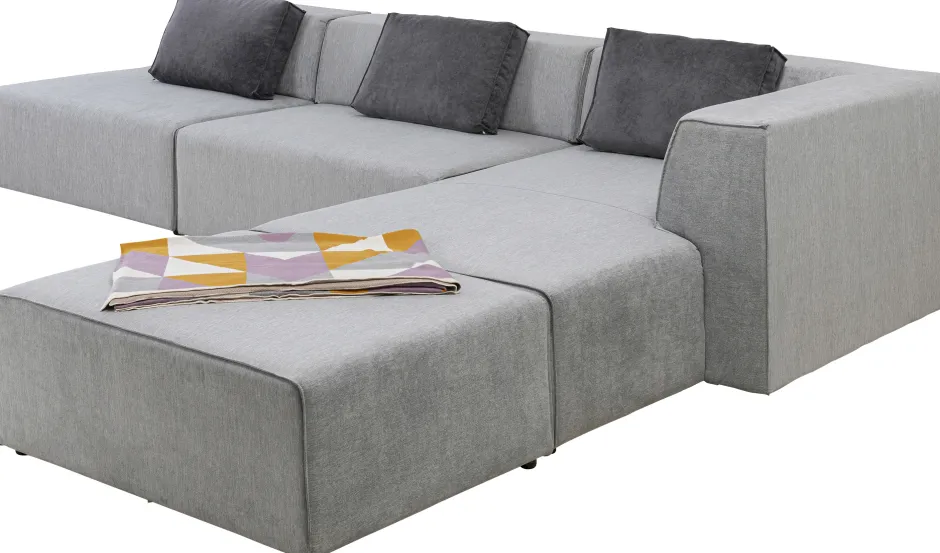 Narożnik Duży Modułowy Szary 357x182 Cm Prawy*KARE Design New