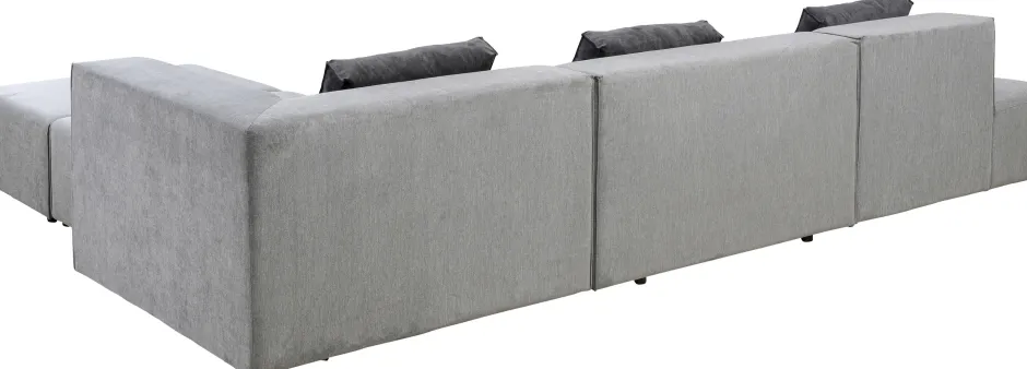 Narożnik Duży Modułowy Szary 357x182 Cm Prawy*KARE Design New