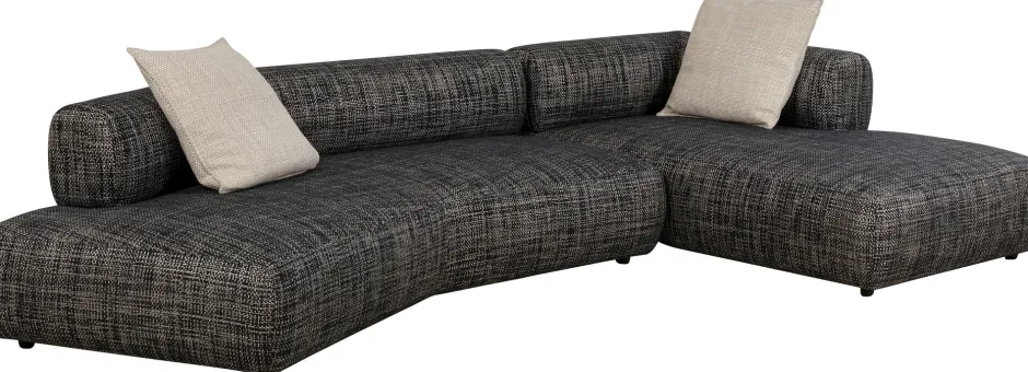 Narożnik 2-elementowy Nowoczesny Czarno-biały 334x180 Cm*KARE Design Online