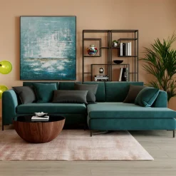 Narożnik Gianna 290x167 Cm Zielony Lewy*KARE Design Outlet