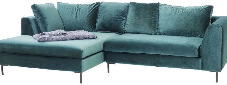 Narożnik Gianna 290x167 Cm Zielony Lewy*KARE Design Outlet