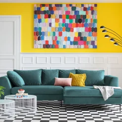 Narożnik Gianna 290x167 Cm Zielony Prawy*KARE Design Discount