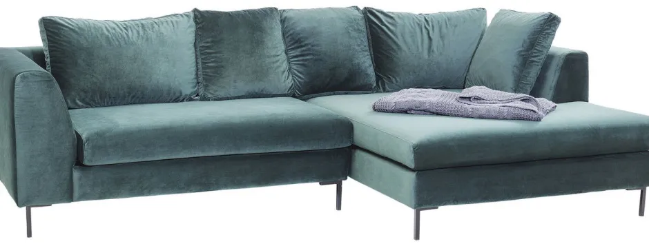 Narożnik Gianna 290x167 Cm Zielony Prawy*KARE Design Discount