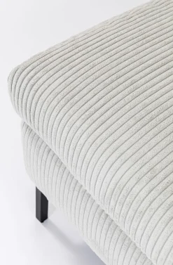 Narożnik Gianni Cord 290x167 Cm Szary Lewy*KARE Design Outlet