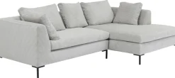 Narożnik Gianni Cord 290x167 Cm Szary Prawy*KARE Design Online