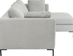 Narożnik Gianni Cord 290x167 Cm Szary Prawy*KARE Design Online