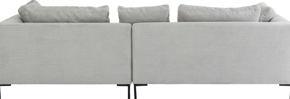 Narożnik Gianni Cord 290x167 Cm Szary Prawy*KARE Design Online