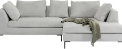 Narożnik Gianni Cord 290x167 Cm Szary Prawy*KARE Design Online