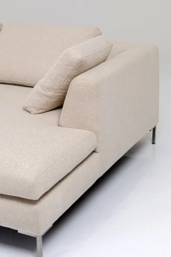 Narożnik Gianni Velvet 290x167 Cm Kremowy Prawy*KARE Design Outlet