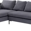 Narożnik Gianni 290x167 Cm Szary Lewy - Nogi Czarne*KARE Design New