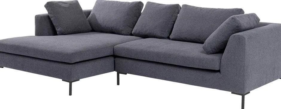 Narożnik Gianni 290x167 Cm Szary Lewy - Nogi Czarne*KARE Design New