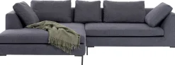 Narożnik Gianni 290x167 Cm Szary Lewy - Nogi Czarne*KARE Design New