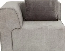 Narożnik Infinity Chenille 100x100 Cm Lewy Szary*KARE Design Best