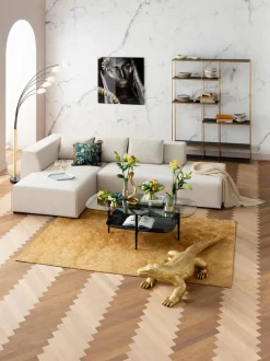 Narożnik Infinity Ottomane 306x182 Cm Kremowy Lewy*KARE Design New
