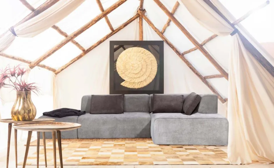 Narożnik Infinity Szary 302x182 Cm Prawostronny*KARE Design Best