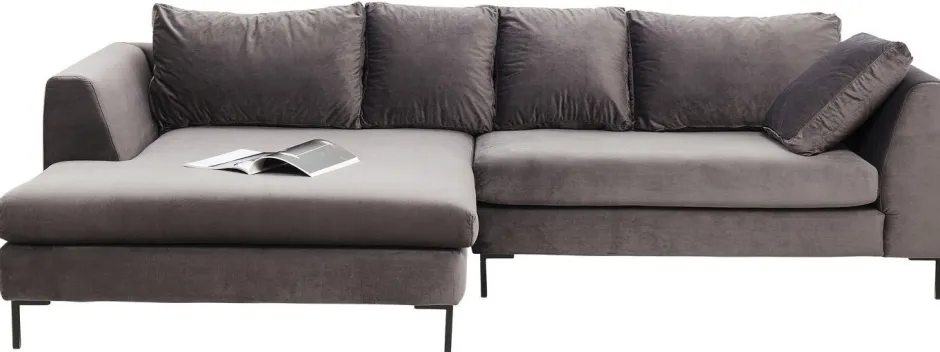 Narożnik Lewy Gianni 290x160 Cm Szary*KARE Design Online