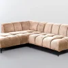 Narożnik Lewy Kremowy Nogi Czarne 250x200 Cm*KARE Design Best