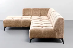 Narożnik Lewy Kremowy Nogi Czarne 250x200 Cm*KARE Design Best