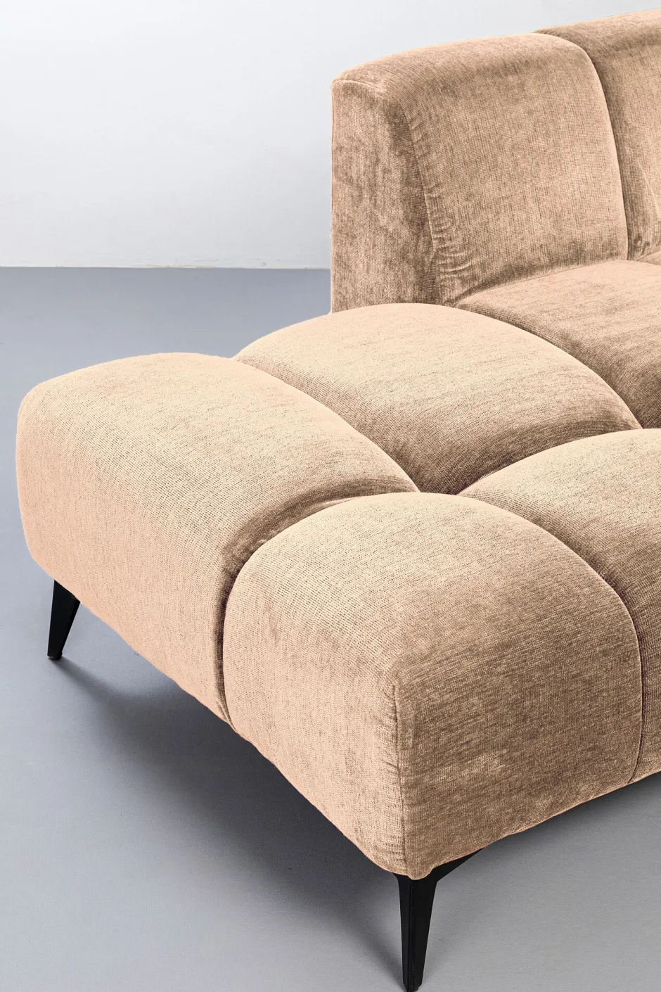 Narożnik Lewy Kremowy Nogi Czarne 250x200 Cm*KARE Design Best