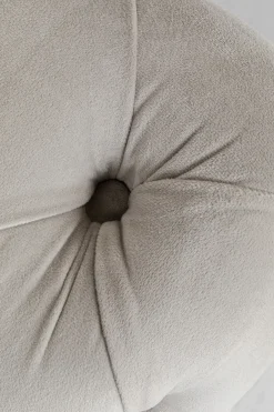 Narożnik Lewy Welurowy Pikowany Taupe Glamour 240x180 Cm Nogi Czarne*KARE Design Hot