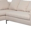 Narożnik Lewy W Kolorze Kremowym Nogi Stalowe 250x167 Cm*KARE Design Hot