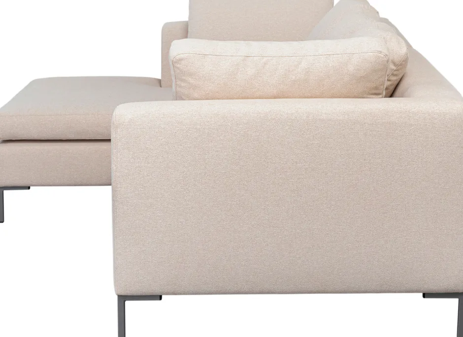 Narożnik Lewy W Kolorze Kremowym Nogi Stalowe 250x167 Cm*KARE Design Hot